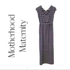 Motherhood Maternity Chevron Maxi Dress Size M